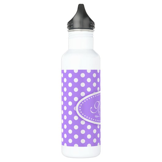 Paars en witte drinken waterfles  (Links)