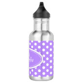 Paars en witte drinken waterfles  (Rechts)