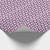 Paars en witte eyeletten cadeaupapier (Hoek)