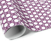 Paars en witte eyeletten cadeaupapier (Rol Hoek)