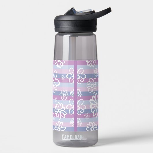 Paars en witte flacon Camelbak Waterfles (Links)