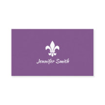 Paars en Witte Fleur de Lis