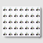 Paars en Witte Iris-gastenboek Gastenboek (Achterkant)