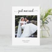 Paars en Witte Lichten Foto Trouw Aankondiging (Staand voorkant)