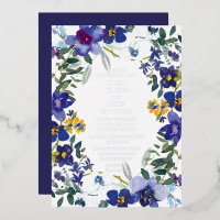 Paars en witte orchidee Waterverf
