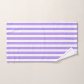 Paars en witte snoepjes strepen bad handdoek (Handdoek)