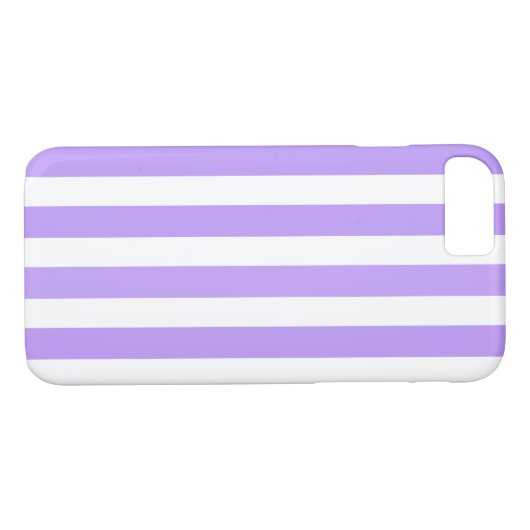 Paars en witte snoepjes strepen Case-Mate iPhone case (Achterkant (Horizontaal))