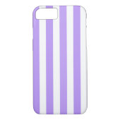 Paars en witte snoepjes strepen Case-Mate iPhone case (Achterkant)