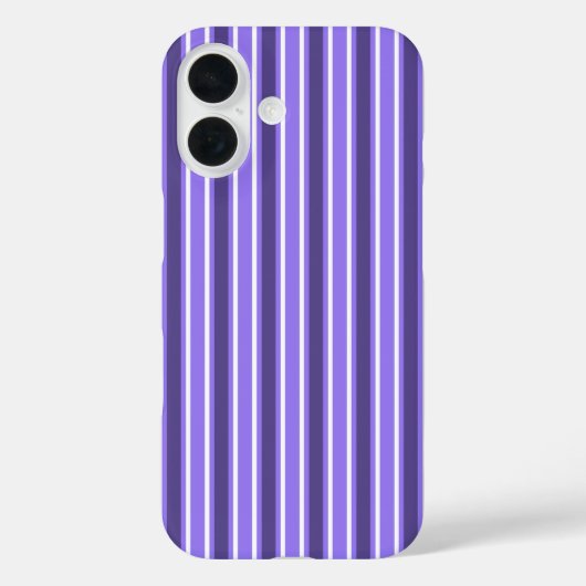 Paars en witte snoepjes strepen Case-Mate iPhone case (Achterkant)