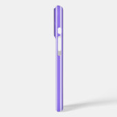 Paars en witte snoepjes strepen Case-Mate iPhone case (Achterkant / Links)