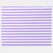 Paars en witte snoepjes strepen fleece deken (Voorkant (Horizontaal))