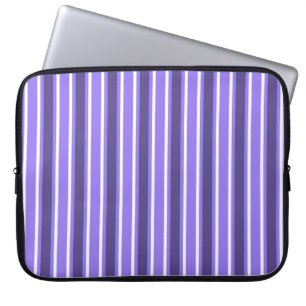 Paars en witte snoepjes strepen laptop sleeve