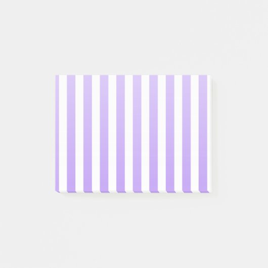 Paars en witte snoepjes strepen post-it® notes (Voorkant)