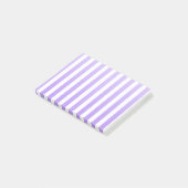Paars en witte snoepjes strepen post-it® notes (Schuin)