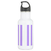 Paars en witte snoepjes strepen waterfles  (Achterkant)