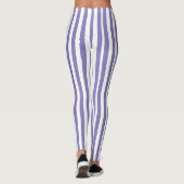 Paars en witte streep leggings (Achterkant)