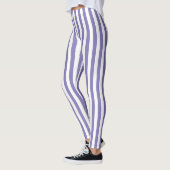 Paars en witte streep leggings (Links)