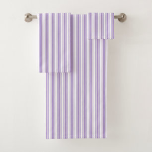 Paars en witte strepen van lavender bad handdoek