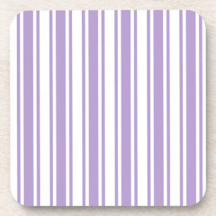Paars en witte strepen van lavender bier onderzetter