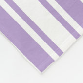 Paars en witte strepen van lavender fleece deken (Hoek)