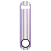 Paars en witte strepen van lavender speed flessenopener (Voorkant)