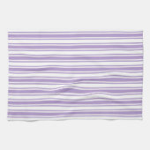 Paars en witte strepen van lavender theedoek (Horizontaal)