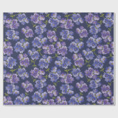 Paars- en zeemijlflenpakpapier cadeaupapier (Vlak)