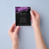 paars en zilver agate flyer (Hand)
