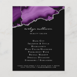 paars en zilver agate flyer