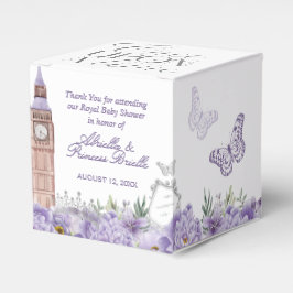 Paars en zilver, eenmaal op tijd prinses bedankdoosjes