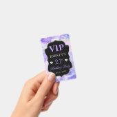 Paars en Zilver Glitter Agate Verjaardag VIP Badge (Handheld)