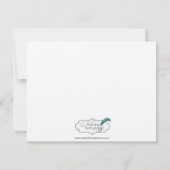 Paars en zilver Verloving van het Monogram van de Kaart (Achterkant)