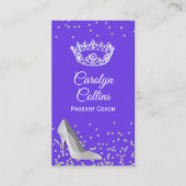 Paars en zilver Visitekaartje (Voorkant)