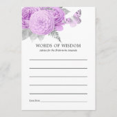 Paars en zilver Vrijgezellenfeest Advieskaart (Voorkant)