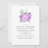 Paars en zilver Vrijgezellenfeest Kaart (Voorkant)