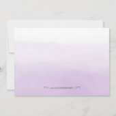 Paars en zilveradvies voor de Bridekaart Kaart (Achterkant)