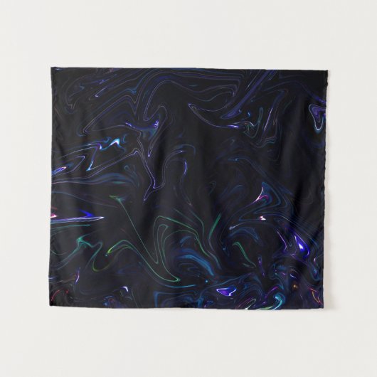 Paars en zwart abstract schilderij wandkleed (Voorkant (horizontaal))