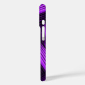 Paars en zwart contemporair abstract Case-Mate iPhone case (Achterkant / Links)