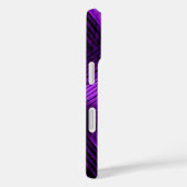 Paars en zwart contemporair abstract Case-Mate iPhone case (Achterkant / Rechts)