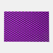 Paars en zwart design deurmat (Voorkant)