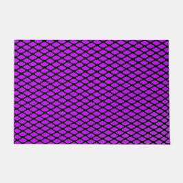 Paars en zwart design deurmat