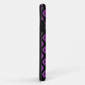 Paars en zwart diamantpatroon Case-Mate iPhone case (Achterkant/rechts)