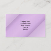 Paars en zwart Floral design Visitekaartje (Achterkant)