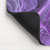 Paars en zwart fractal Mousepad Muismat (Hoek)