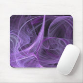Paars en zwart fractal Mousepad Muismat (Met muis)