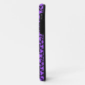 Paars en zwart geometrisch Star-patroon Case-Mate iPhone Case (Achterkant/links)