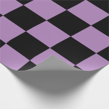 Paars en zwart geruit patroon