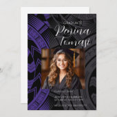 Paars en zwart kaart (Voorkant / Achterkant)