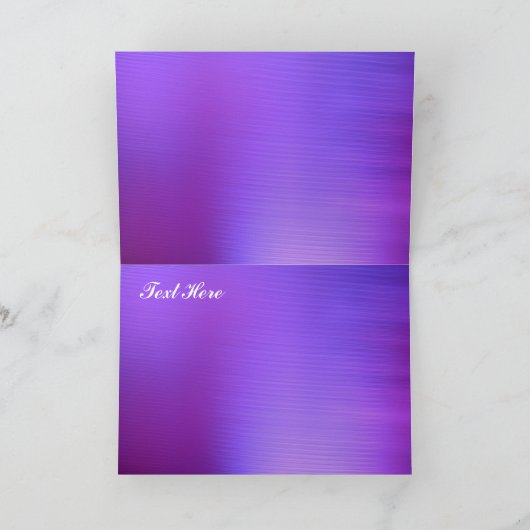 Paars en zwart kaart (Binnen)