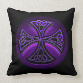 Paars en zwart Keltisch Sierkussen